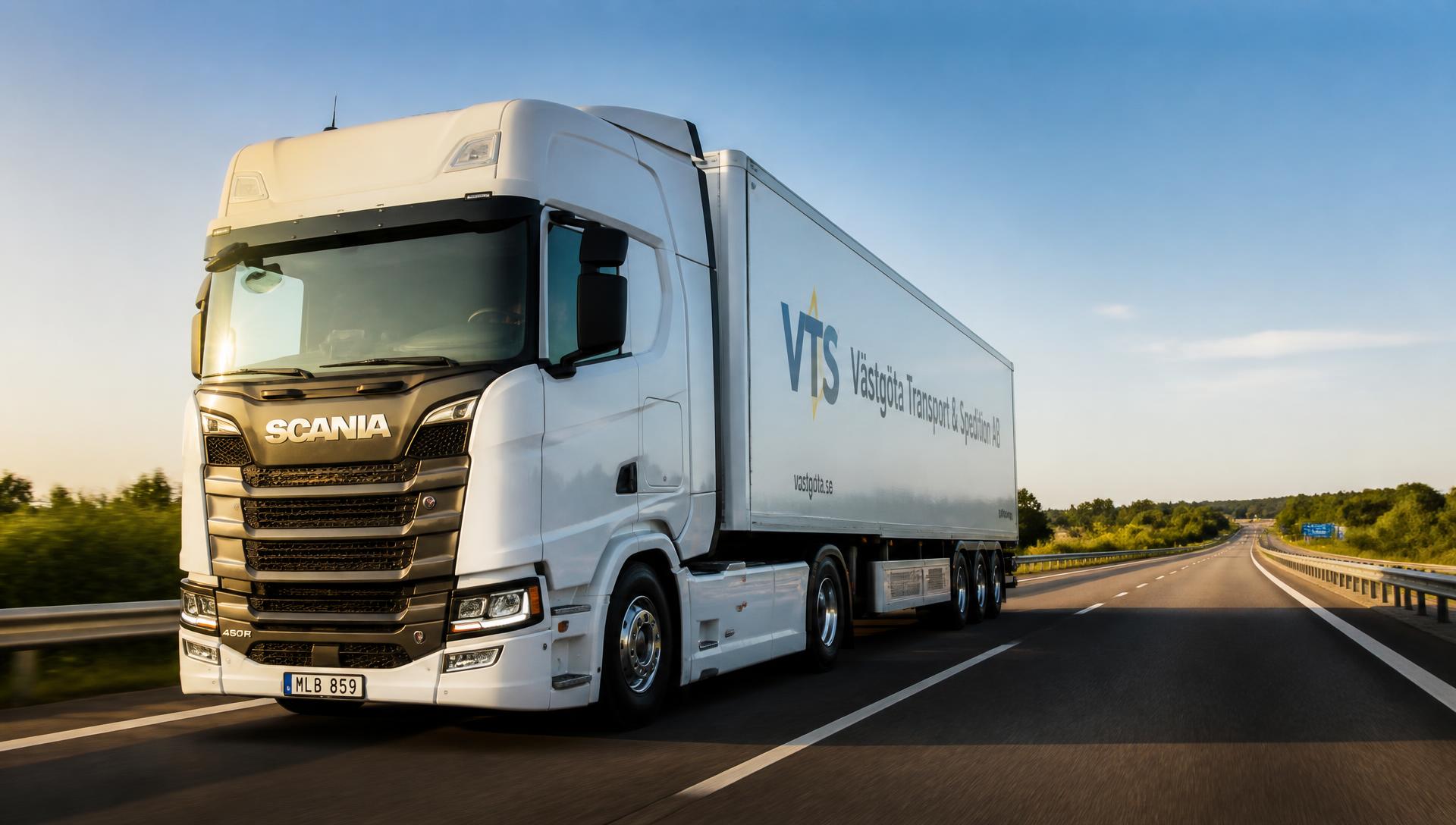 BESO SPEED truck on a European highway